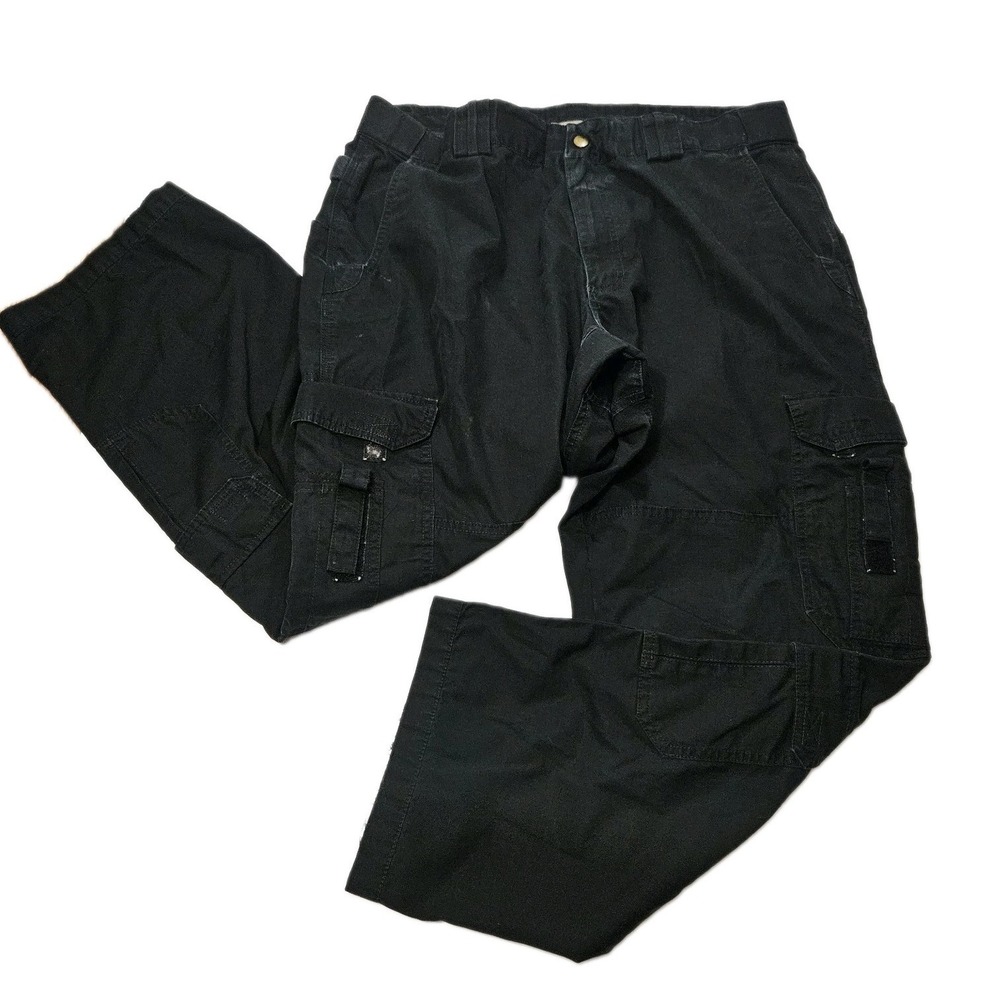 Men's 5.11 Tactical Series Utility Cargo Pants Black Size 40x30 Knee Pads